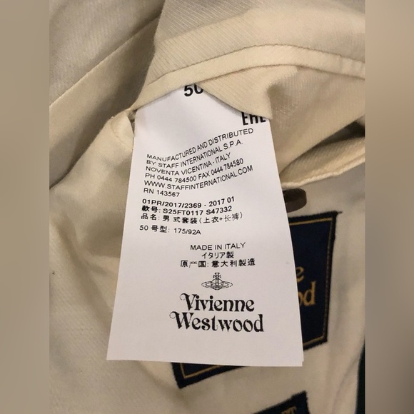 VIVIENNE WESTWOOD HENRY GREEN PINSTRIPE BLAZER - Picture 6 of 8